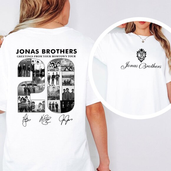 Jonas Brothers Tour Shirt, Greetings From Your Hometown Tour, JB Tour 2025 79 - Picture 1 of 7